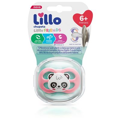Chupeta Lillo Pequenos Amigos Panda Tamanho 2