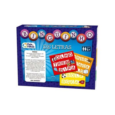 Binguinho de Letras Escolar Pais e Filhos