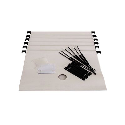 Pasta Suspensa Dello Plus Plastificada Branca com 6 Unidades 36,1x24cm
