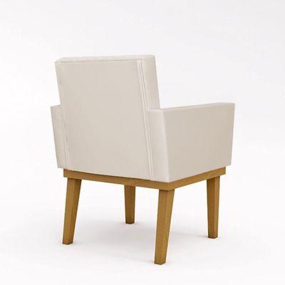 Kit 16 Poltronas Reforçada Courino Bege