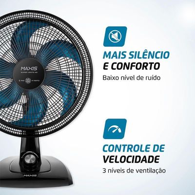 Ventilador De Mesa Maxis 6 Pás 40cm V-40-MX-B 60hz 110V