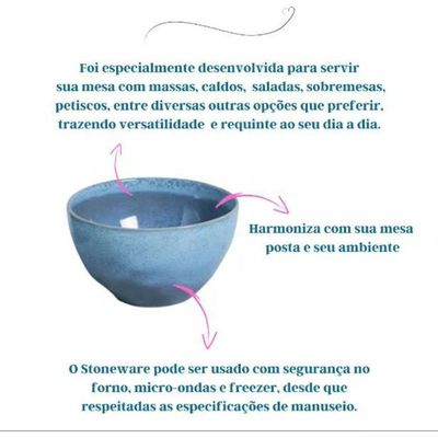 Bowl Em Cerâmica Breeze 558ml Porto Brasil