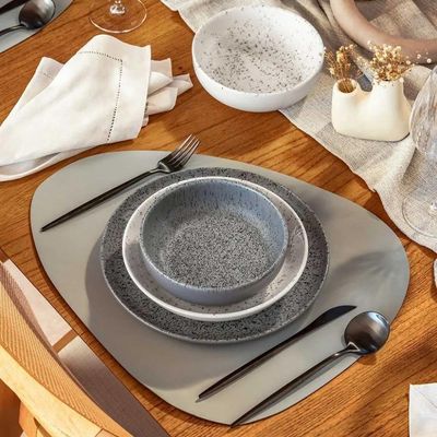 Jogo De Jantar Em Cerâmica Flat Com 30 Peças Oxford Gray