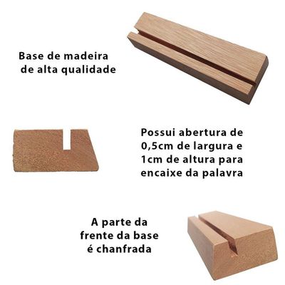 Lar Doce Lar Palavra De Mesa Em Mdf Com Base Madeira