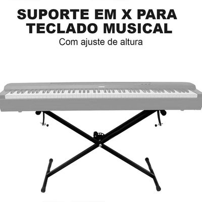 Suporte Teclado Musical Lorben Para Yamaha Casio Roland Em X Profissional Portátil Gt6192