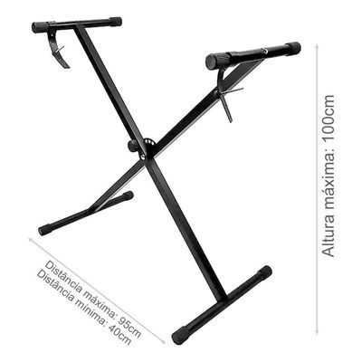 Suporte Teclado Musical Lorben Para Yamaha Casio Roland Em X Profissional Portátil Gt6192