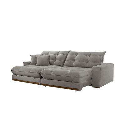 Sofá Duque Dois Módulos De 100cm B25cm Meu Sofá Online A230 Linho Cinza