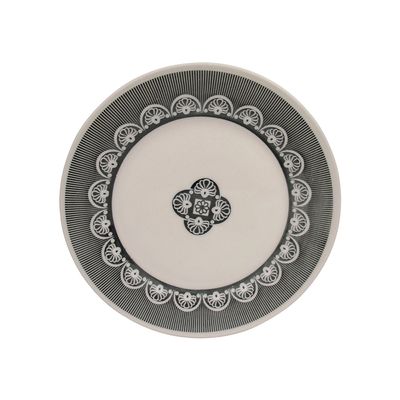Aparelho de Jantar Oxford Biona Donna em Cerâmica Preta 12 Peças