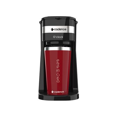 Cafeteira Elétrica Cadence Oclock Preta 400ml de Café Preta - 220V