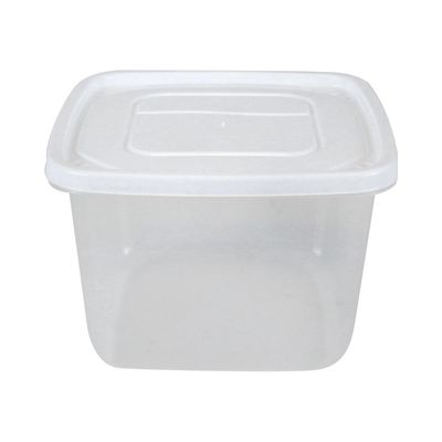 Conjunto de Potes São Bernardo Multiclick em Plástico Quadrado com Tampa Azul com 3 Peças 2,6L