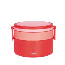 Pote Marmita 2 Andares Redondo com Alça - Vermelho