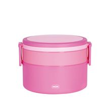 Pote Marmita 2 Andares Redondo com Alça - Rosa