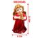 Enfeite Anjo Vermelho Anjinho Com Vela Em Resina Natal 13cm