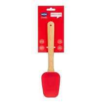 Espátula Oval Silicone e Bamboo