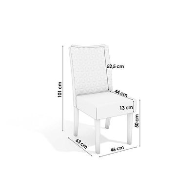 Kit 4 Cadeiras Sala Jantar 2cad129fr 4 Un Freijo Suede Preto A038