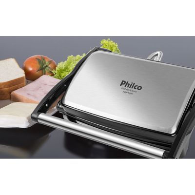 Grill Philco PGR19PI Inox Antiaderente Redstone 220V