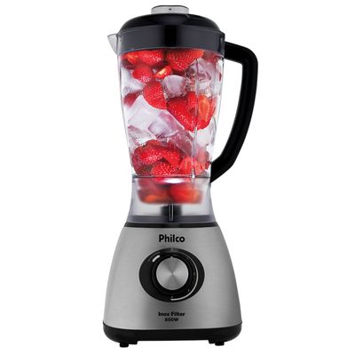 Liquidificador Philco Inox Filter 900W Preto 220V