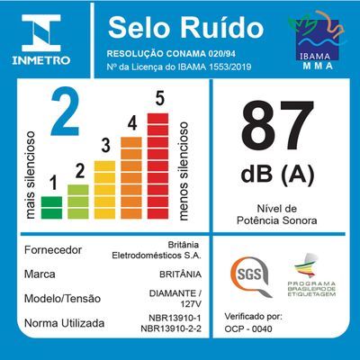 Liquidificador Britânia Diamante 800 To Go 900W 220V