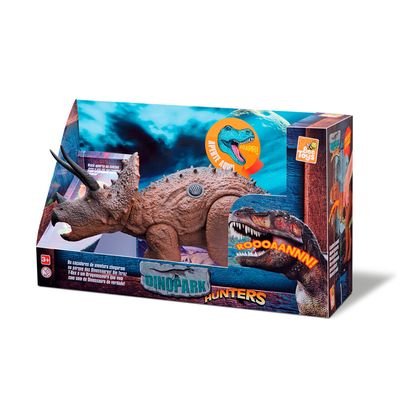 Dinossauro Bee Toys Triceratops Articulado com Som