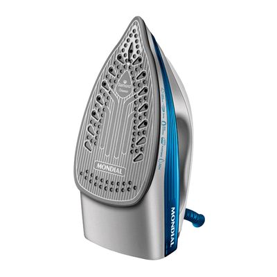 Ferro de Passar Roupa a Vapor Mondial FVN-01-BL 1200W Branco e Azul - 220V