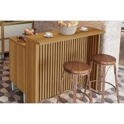 Módulo Cozinha Marquesa Com 1 Porta E 3 Gavetas 120cm Nature Verde