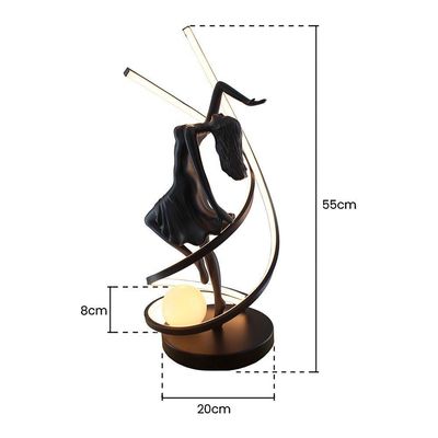 Abajur Skylight Ballerina G9 Led Bivolt Preto