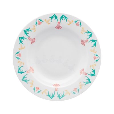 Aparelho de Jantar e Chá Oxford Flamingo Duquesa em Porcelana 30 Peças