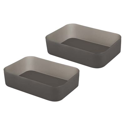 Conjunto Organizador 3 Peças Preto Fume