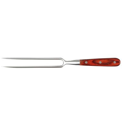 Conjunto de Faca 8" e Garfo em Aço Inoxidável e Cabo em Madeira Steel