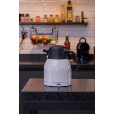 Bule Inox Com Gatilho Trendy 1,2 L - Branco