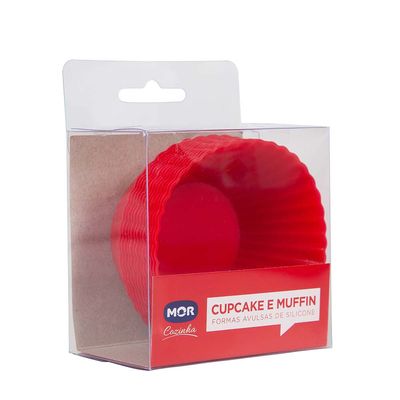 Cupcake e Muffin Formas Avulsas Silicone 12 Unidades