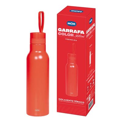 Garrafa Color 500ml Vermelho