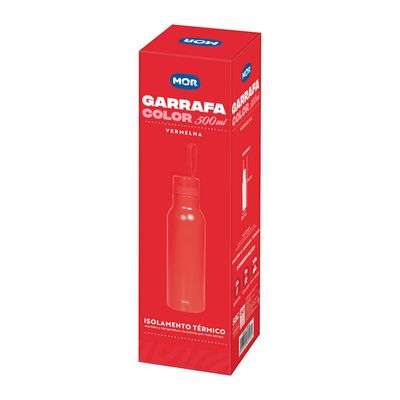 Garrafa Color 500ml Vermelho