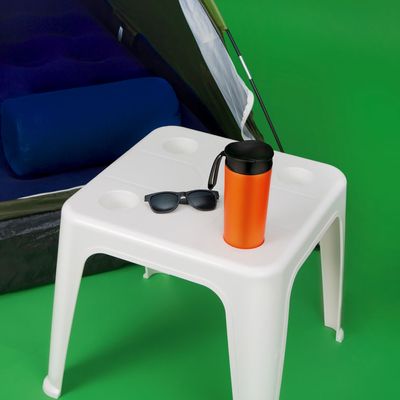 Mesa Plástica De Apoio Com Porta Copos Mor