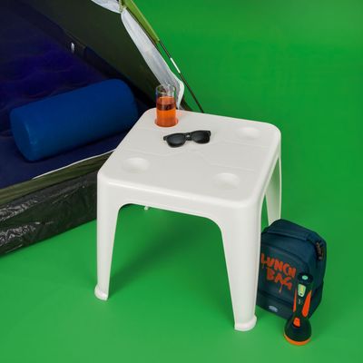 Mesa Plástica De Apoio Com Porta Copos Mor