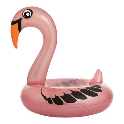 Boia Cisne Perolado Rosa com Abertura