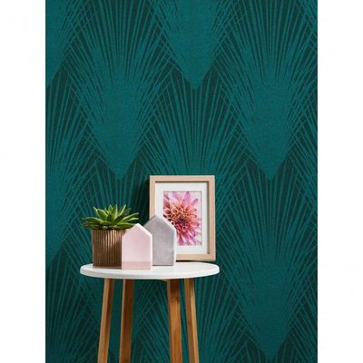 Papel De Parede New Elegance Palmeira 375533 Rolo 10m X 0,53m