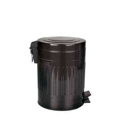 Lixeira Retrô Preta 5 L