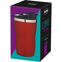 Copo Aço Inox 450ml Coffee To Go - Vermelho