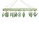 Mini-varal Oval 24 Prendedores - Verde