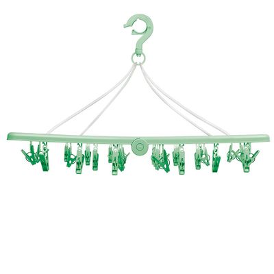 Mini-varal Retangular Dobrável 32 Prendedores - Verde