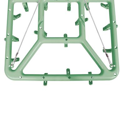 Mini-varal Retangular Dobrável 32 Prendedores - Verde