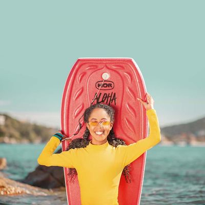 Prancha Bodyboard Aloha 72cm x 43cm - Vermelho