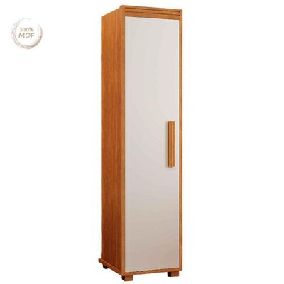 Armário Multiuso 1 Porta 4 Prateleiras 100% Mdf delta Nature Off White