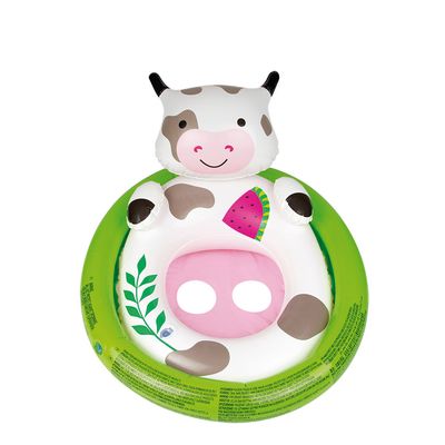 Boia Inflável Oval com Fralda Bichinhos - Vaca