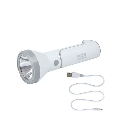 Lanterna 140 Lumens Branca Recarregável
