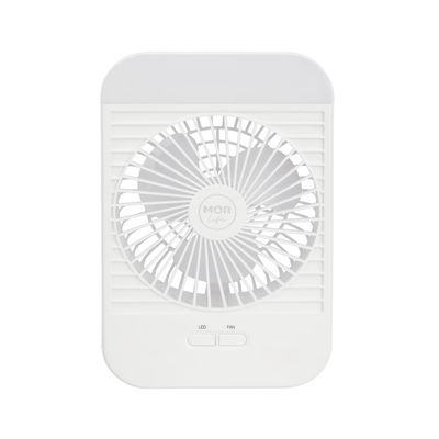 Mini Ventilador Portátil Recarregável com Luminária