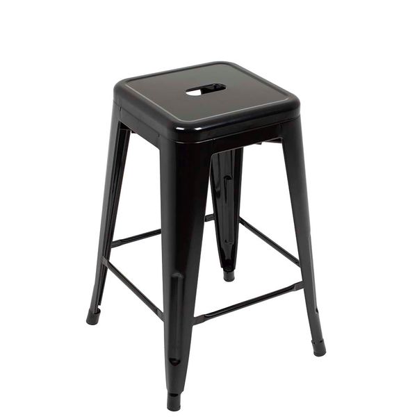 Banqueta Industrial Medium Preta