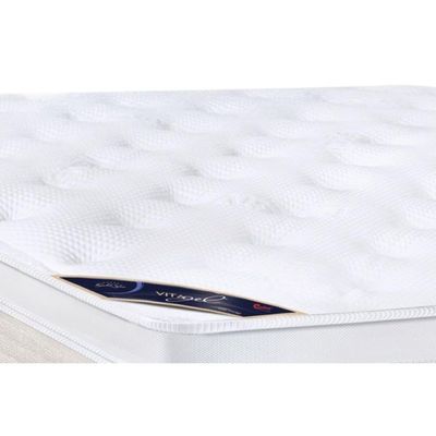 Colchão Solteirão Espuma Visco Gel Molas Ensacadas Pocket Gold Star Vitagel Euro Pillow (96x203x32) - Castor