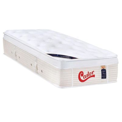 Colchão Solteirão Espuma Visco Gel Molas Ensacadas Pocket Gold Star Vitagel Euro Pillow (96x203x32) - Castor